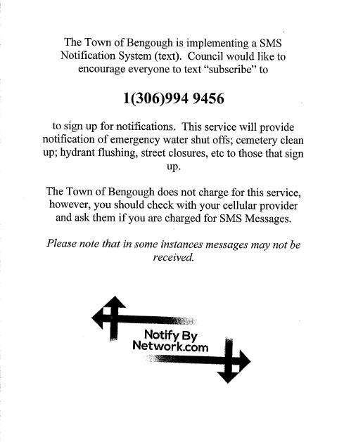 Not Notify Notify by Network